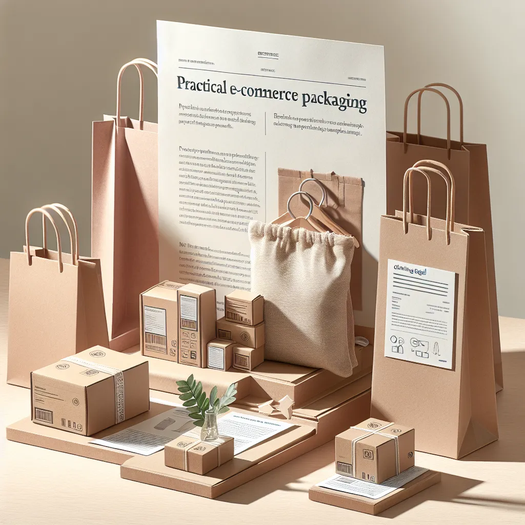 Praktyczne opakowania e-commerce: torby papierowe, bawełniane i pudełka z plombą odzieżową