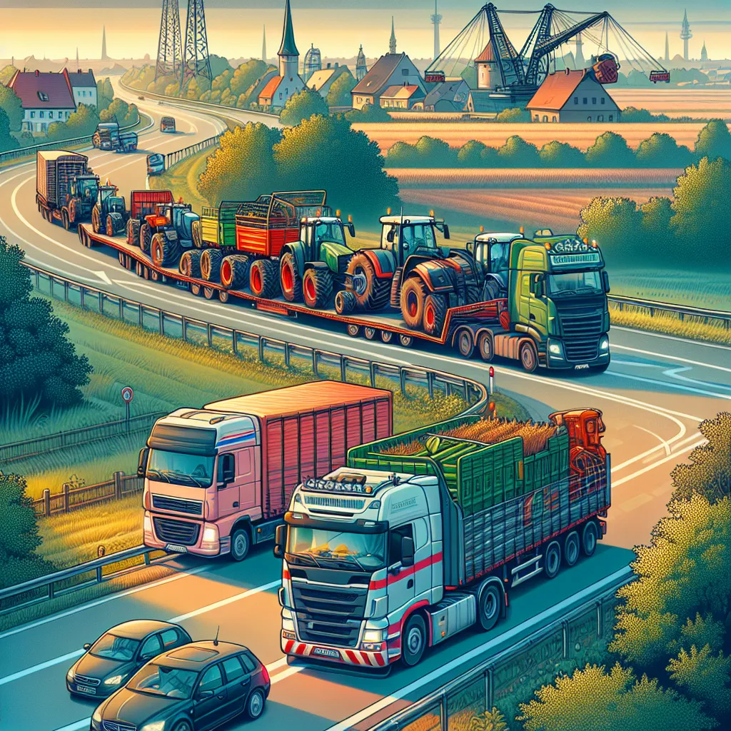Transport maszyn rolniczych: relokacja z Niemiec do Polski