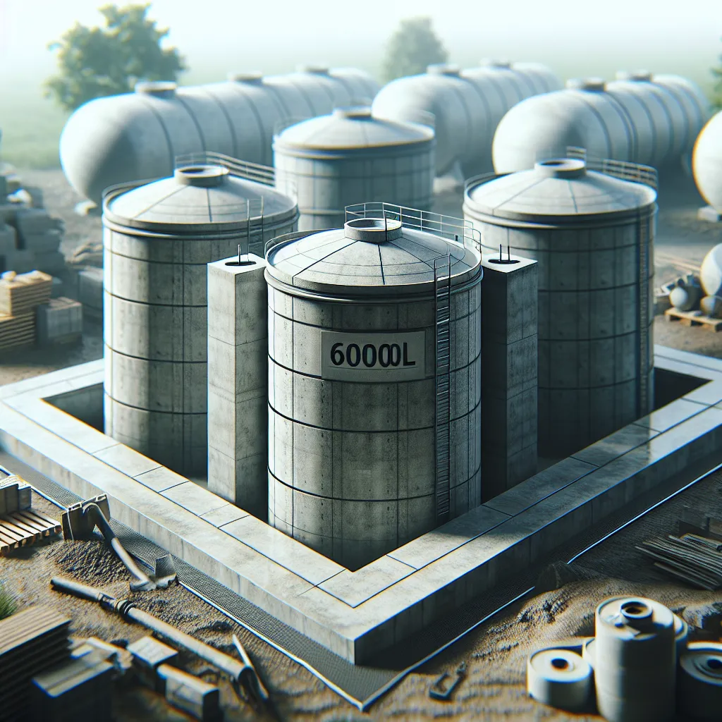 Solidne szamba betonowe 6000L – niezawodność na lata
